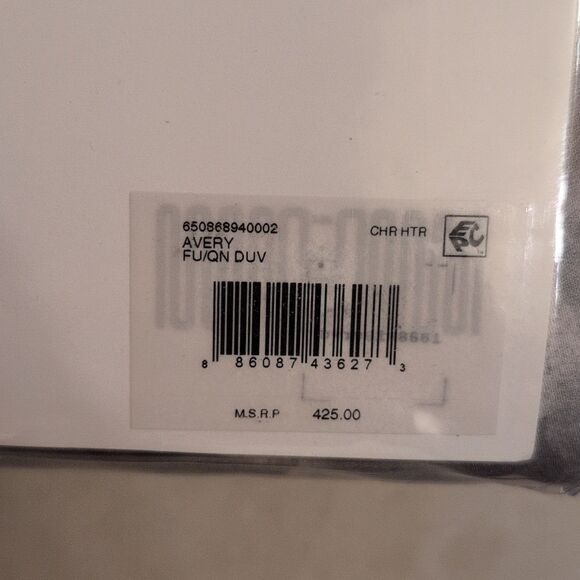 NWT Ralph Lauren Full / Queen Duvet Cover Avery Charcoal Floral Grey - Picture 6 of 7